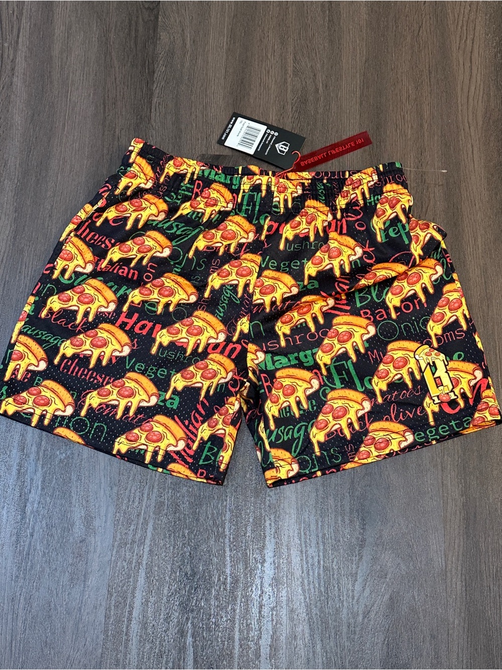 NEW WITH TAGS | Baseball Lifestyle 101 Pizza Youth Shorts | Size YXL - Picture 4 of 6